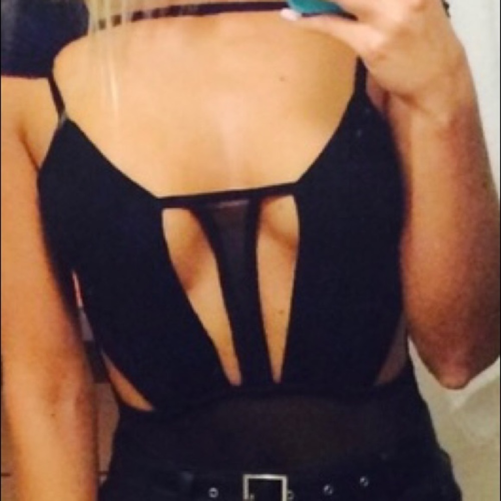 Strappy Sexy Black Bodysuit from Naked Wardrobe